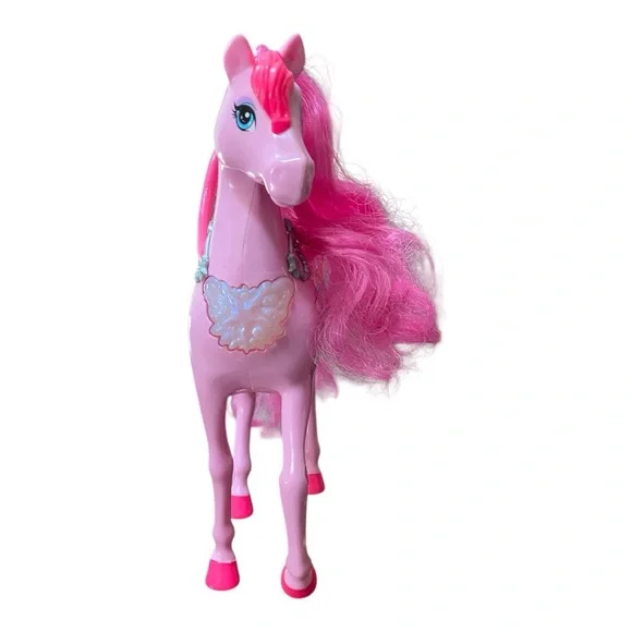 Barbie Doll Toy, Pegasus Pink Winged Horse Toy Inspired A Touch of Magic TV Show - Picture 5 of 11